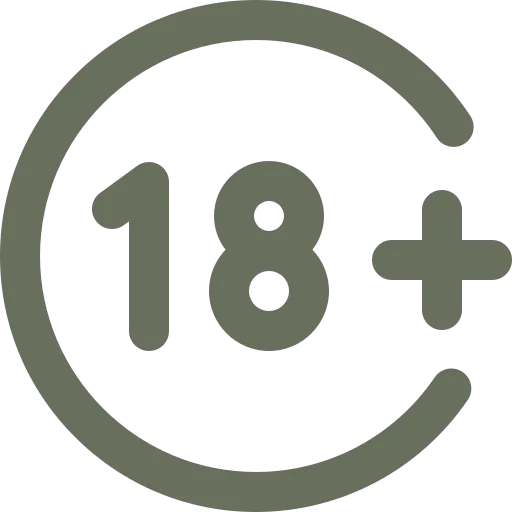 18 age restriction badge